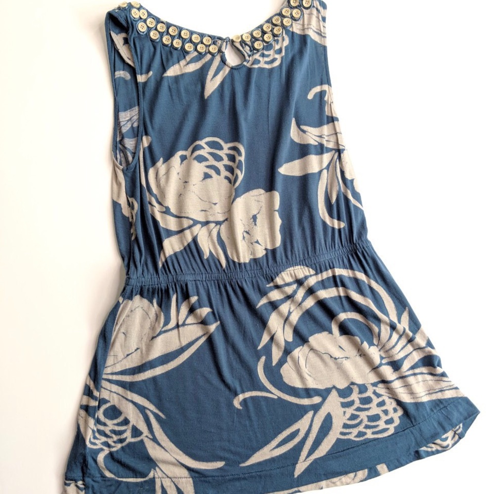 Anthropologie Ric Rac Button Embellished Top - Picture 4 of 8